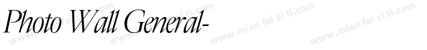 Photo Wall General字体转换